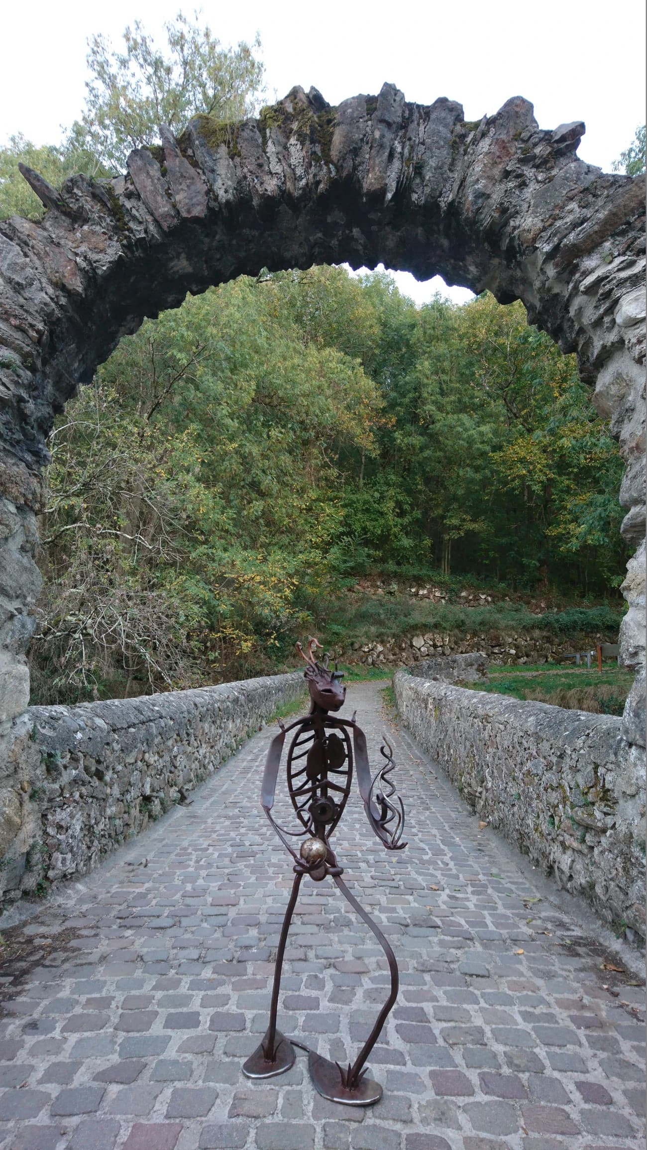 Sculpture métal être de feu n°1