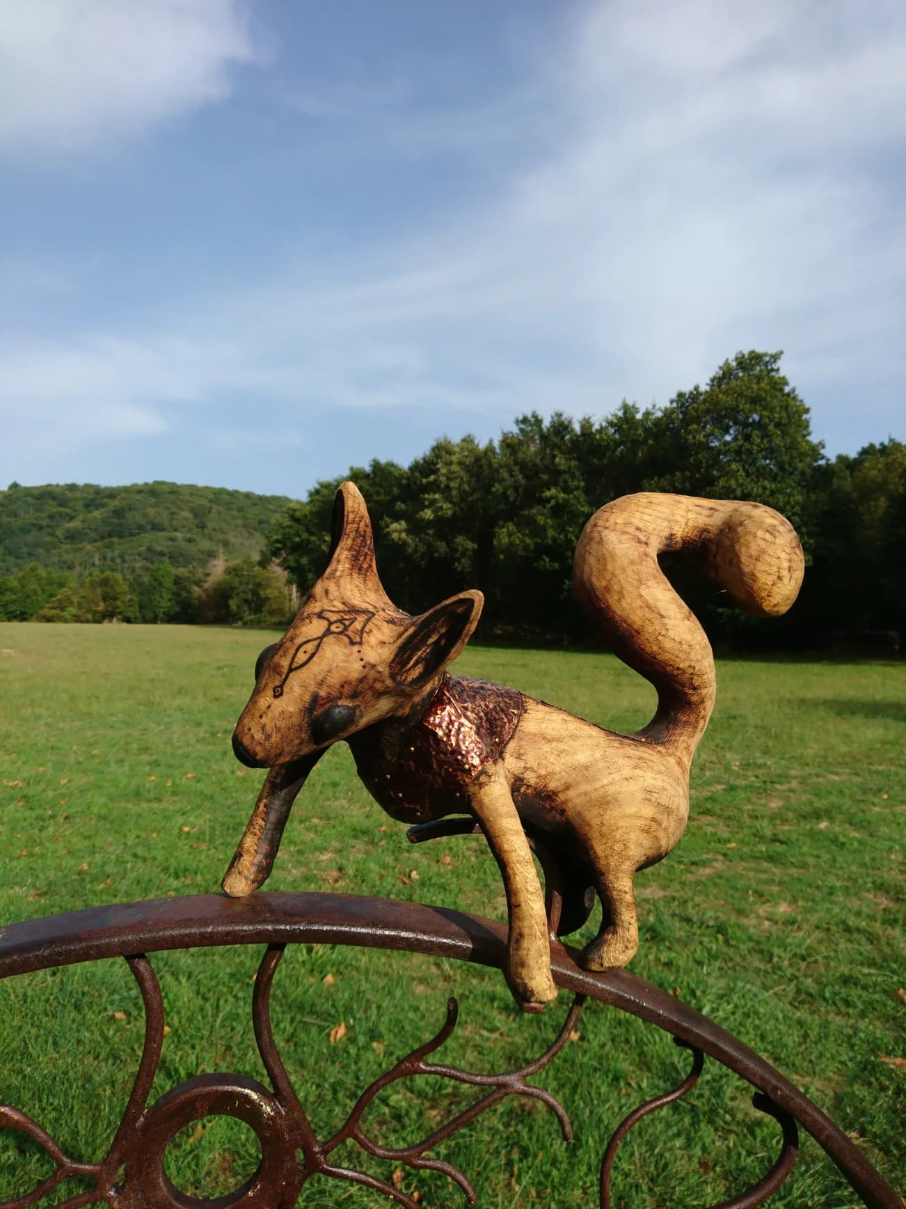 Sculpture bois ecureuil n°1