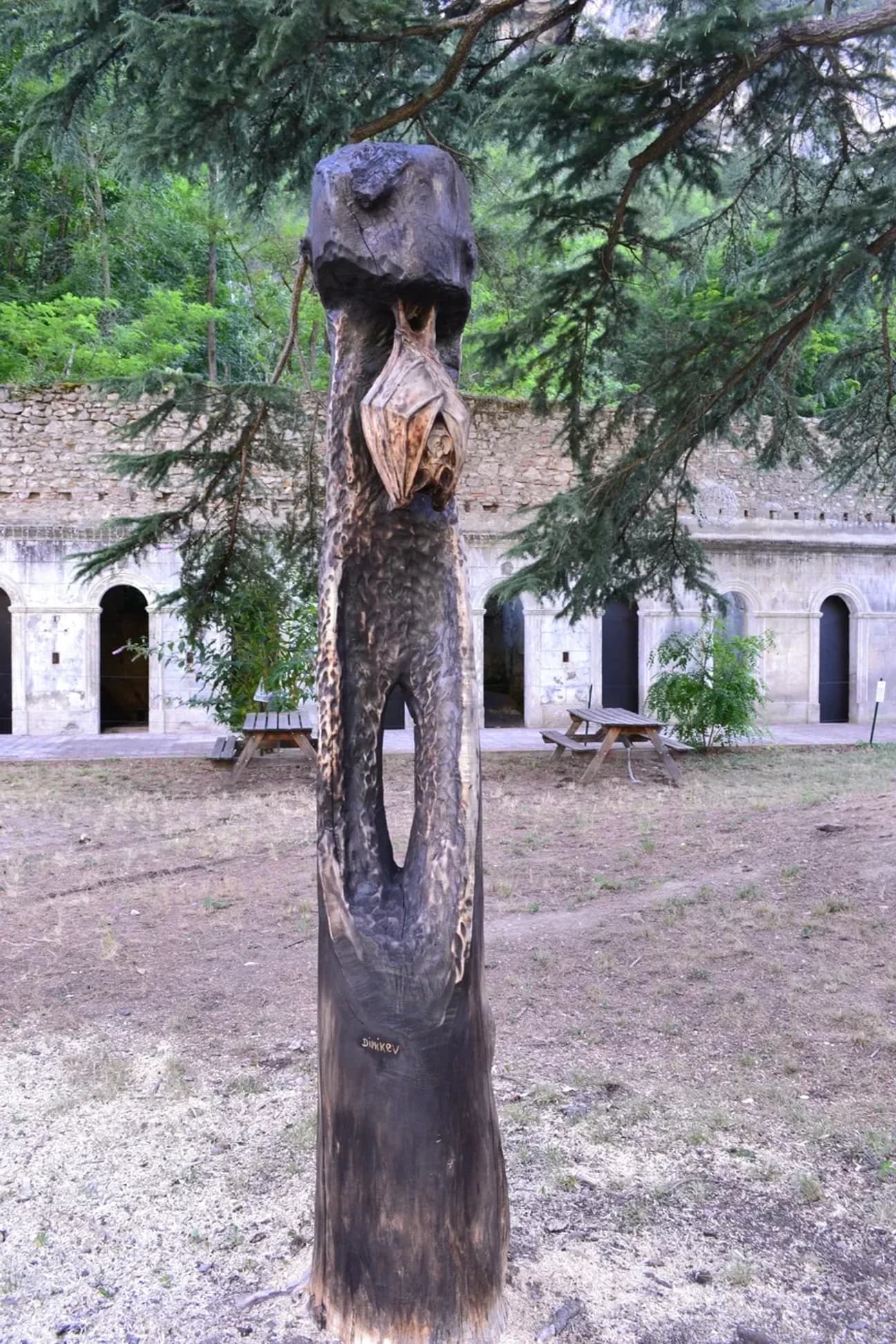 Sculpture bois rhinolophe n°1