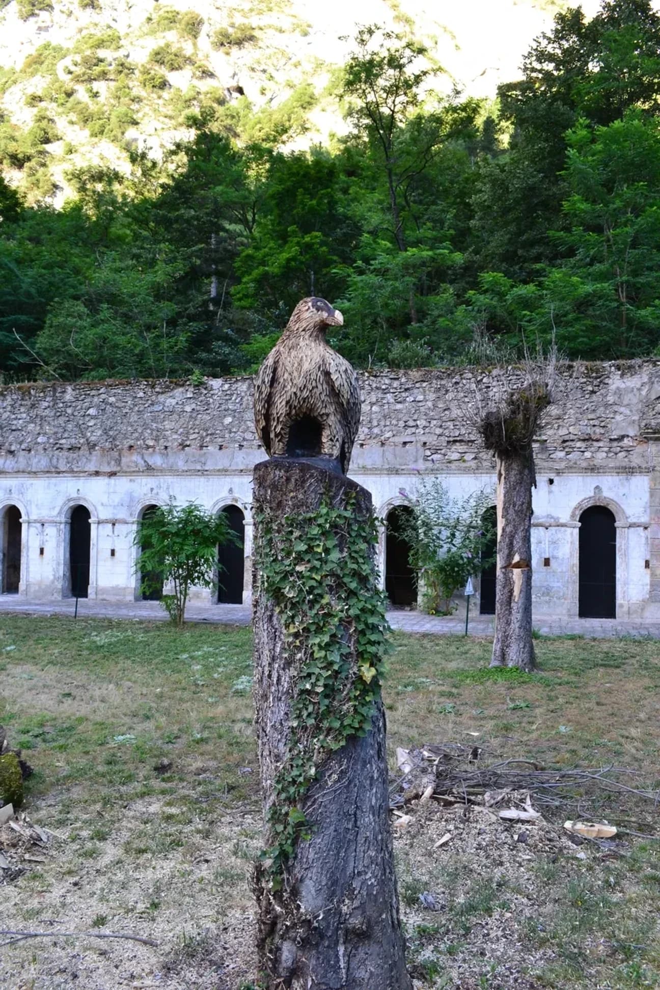 Sculpture bois gypaète barbus n°1
