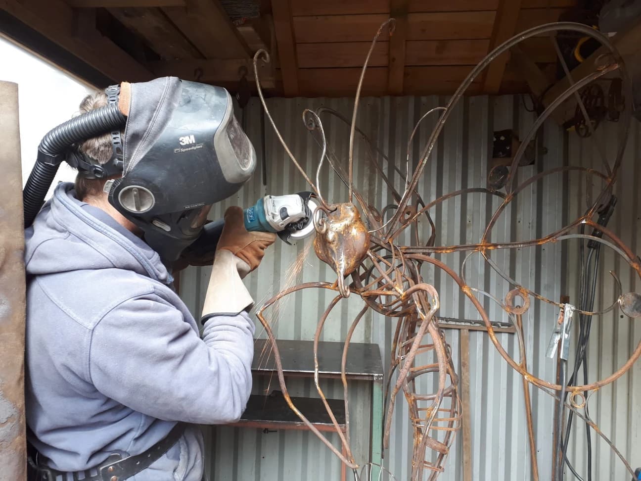 Sculpture métal, papillon n°3